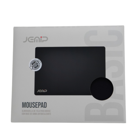 MOUSE PAD JEMIP BASIC - 2 PACK C/ LOGO JEMIP NEGRO