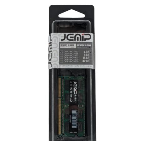 MEMORIA RAM JEMIP BASIC 4GB DDR3 1600MHZ SODIMM