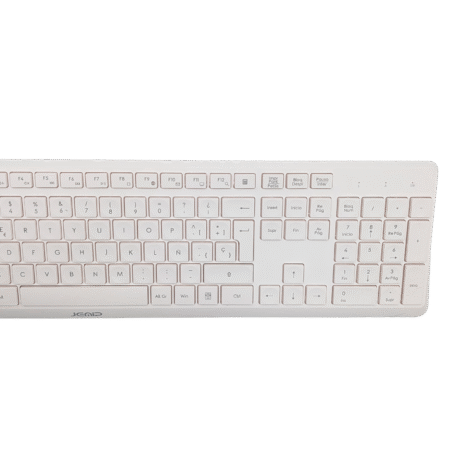 COMBO TECLADO + MOUSE WIRELESS JEMIP AVANT-GARDE BLANCO