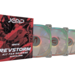 VENTILADOR REVSTORM KIT FAN REVERSE ARGB BLANCO JEMIP GAMING – 3x12CM